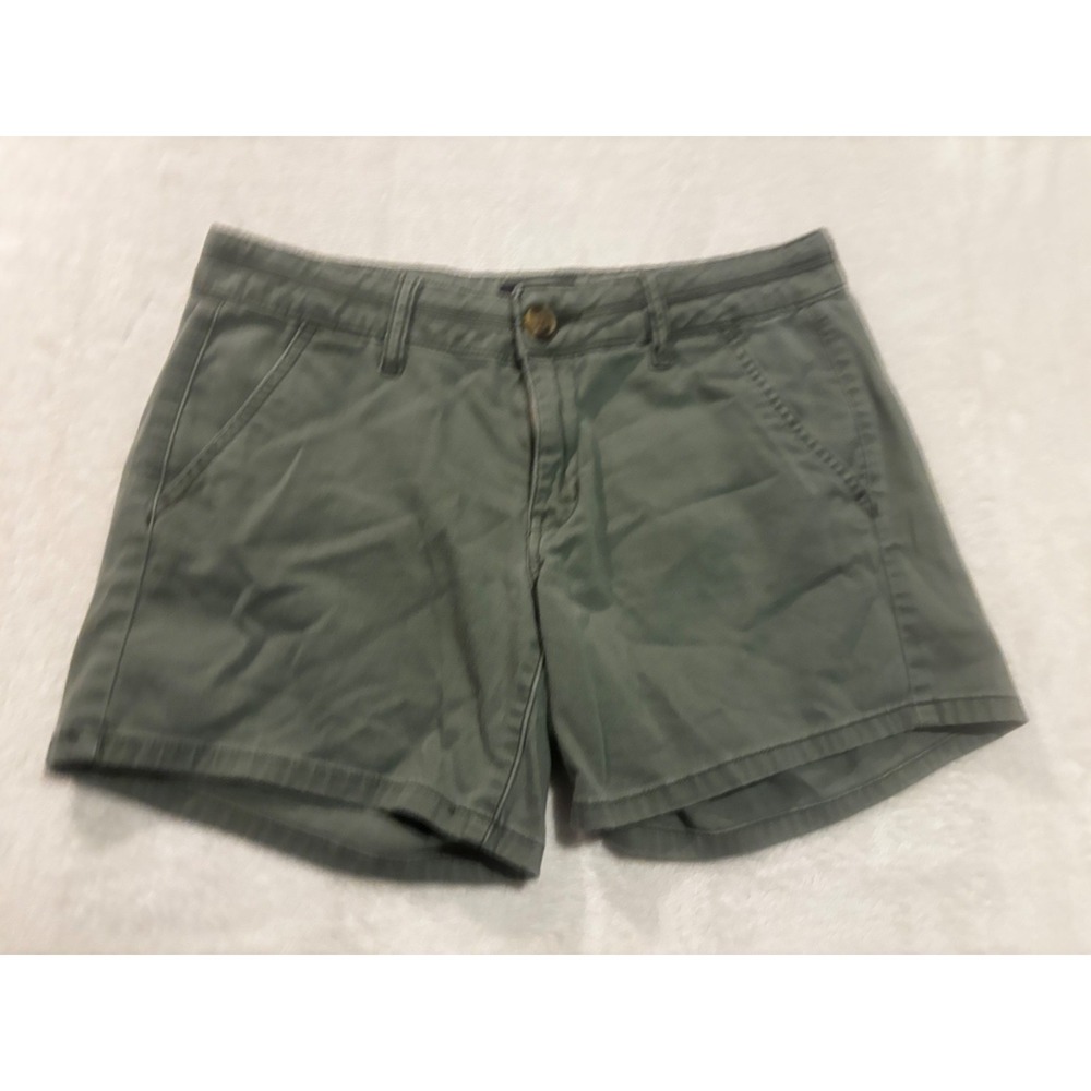 American Eagle‎ Outfitters Shorts Women's 6 Midi Green Twill AE Stretch Summer